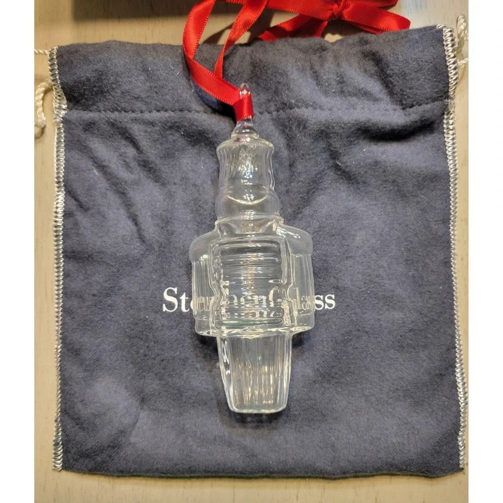 Steuben Glass Nutcracker Christmas‎ Ornament Holiday Decor